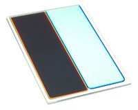 Patterned filters are coated onto a single substrate using shadow masks (cheapest) or lithography techniques