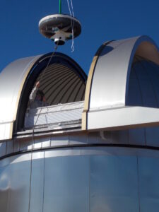 Enhanced Aluminum Coating on 1 M Telescope Mirror