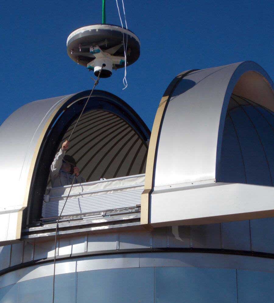 Enhanced Aluminum Coating on 1 M Telescope Mirror